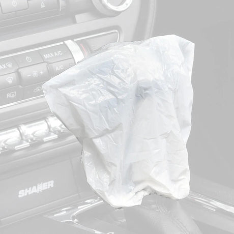 Serwo automotive pookknophoes gear knob cover 500st. white serwo