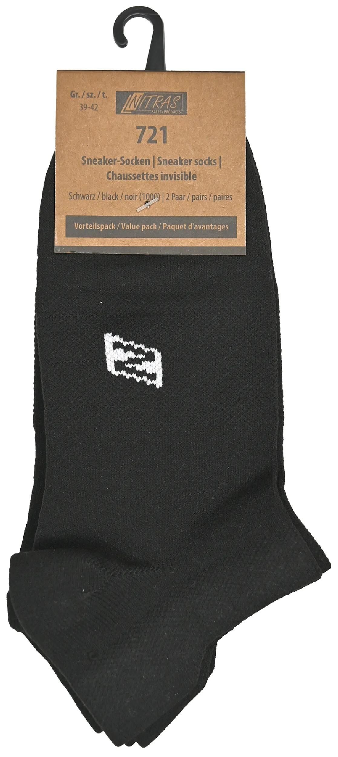 Nitras safety sokken sneaker sneaker-sock.sw gr.35-38 nitras 1pk with 2 pairs