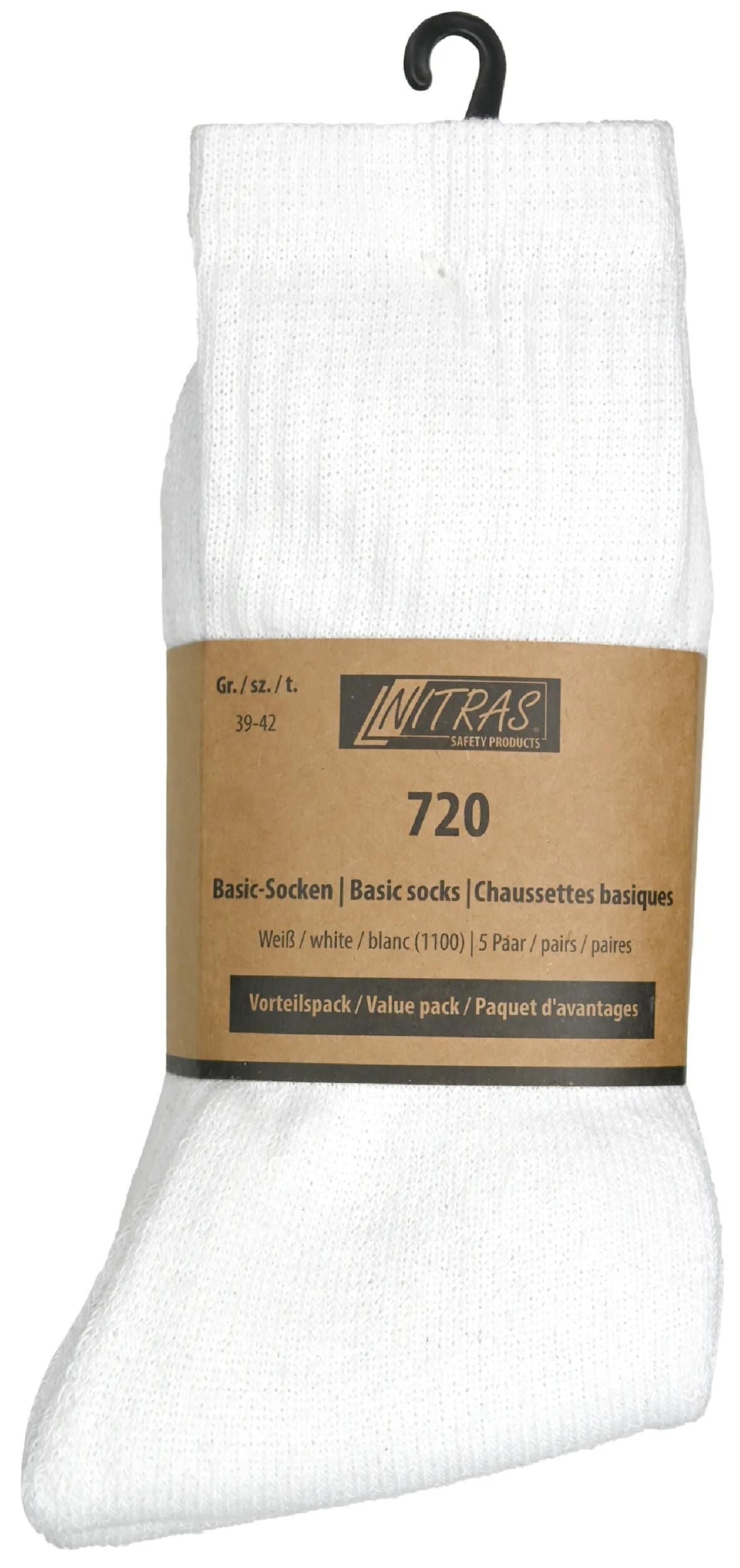 Nitras safety sokken basic basic-socks we gr.43-46 nitras 1pk with 5 pairs