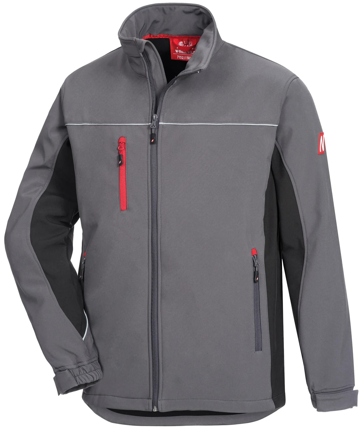 Nitras safety softshell jack motion tex light softshell jacket gr. m motion tex light gray sw