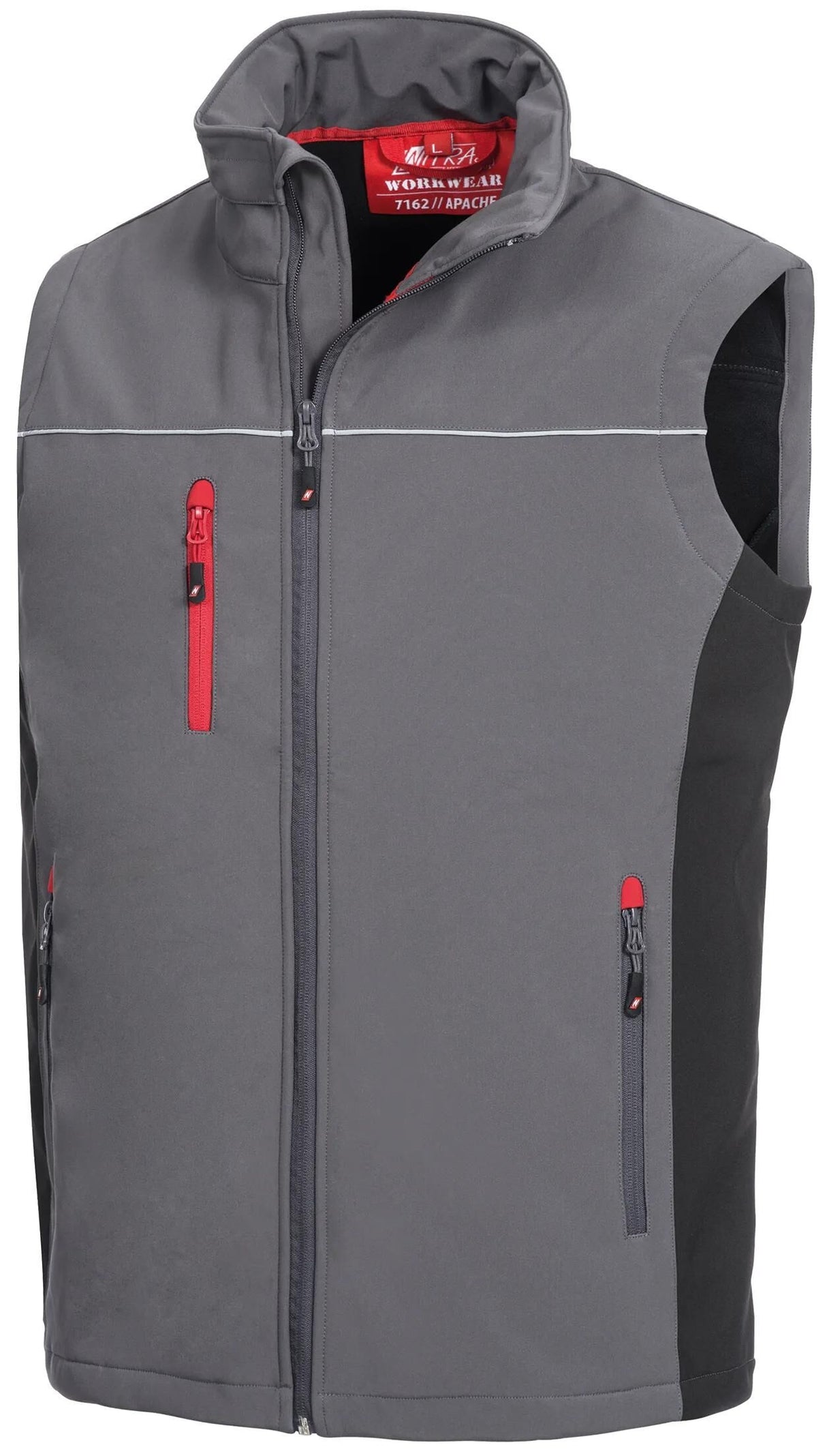 Nitras safety softshell vest motion tex light softshell vest gr. xl motion tex light gray sw