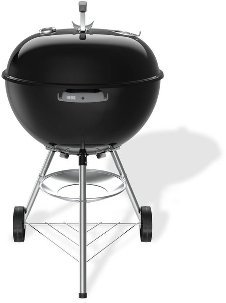 Weber bar-b kettle - ø 57 cm grillrooster - houtskoolbarbecue - zwart - asopvangschaal - 2 duurzame weersbestendige wielen - dekselthermometer - 2 gereedschapshaken - kras- en roestbestendig