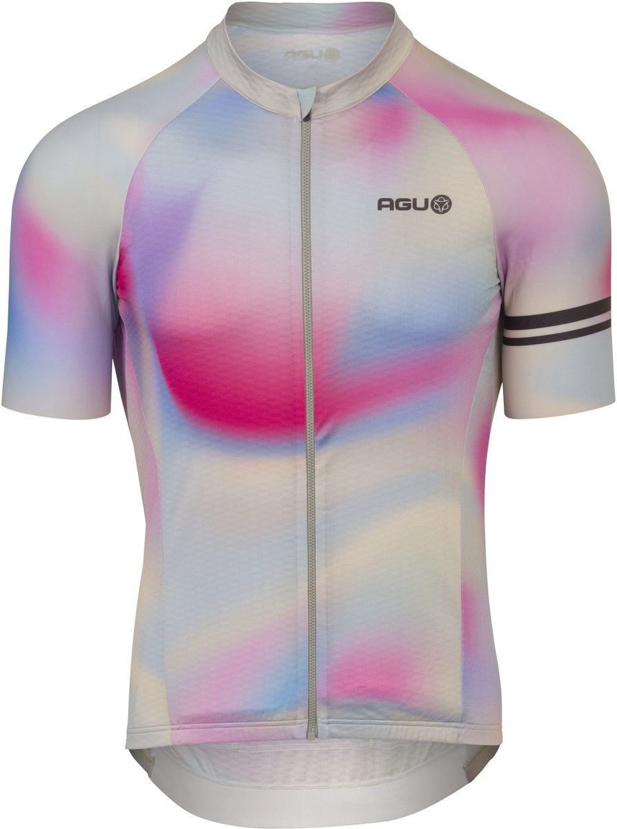 Agu performance fietsshirt heren - korte mouwen - gradient swirl - maat xxl