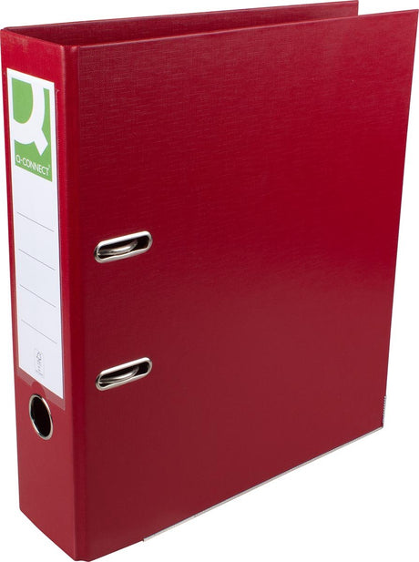Q-connect ordner, voor ft a4, volledig uit pp, rug van 8 cm, bordeaux