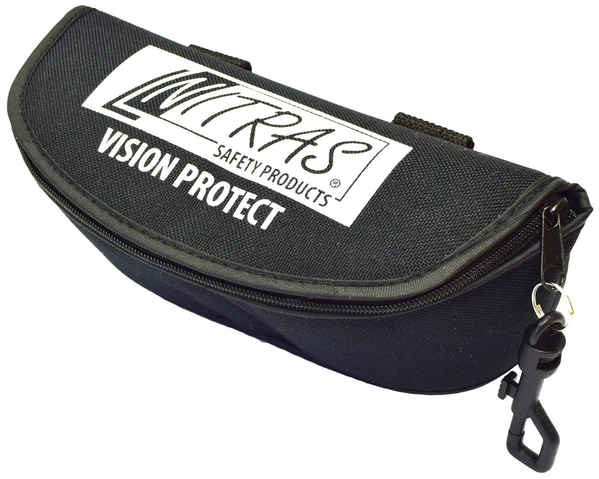 Nitras safety brillenkoker glasses case black textile
