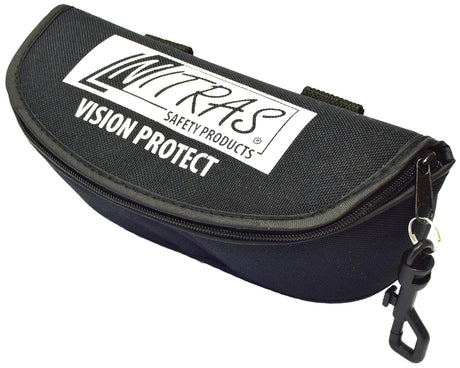 Nitras safety brillenkoker glasses case black textile