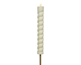 Lumineo solar fakkel swirl dia4-h90cm wit