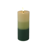 Lumineo led kaars vlamefffect verloop 11cm groen