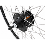 Shimano achterwiel 28 aluminium zac 2000 velg zwart zilver - sg-c6001-8r nexus 8 naaf en rvs spaken