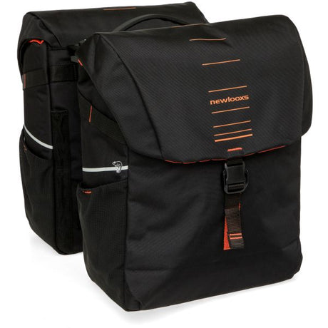 Burgers - new looxs tas new looxs vigo dubbel | zwart oranje | mik 2.0 | 40l