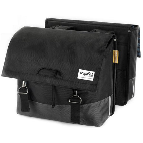 Urban Proof Dubbele Fietstas 55L Zwart Grijs - Gerecycled RPET