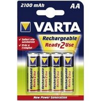 Varta Oplaadbare penlite batterij aa 2100mah nimh 1.2v per 4 op kaart