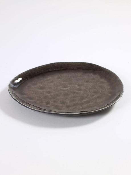 Serax - pascale naessens pure - ovaal bord l - bruin - 2 stuks
