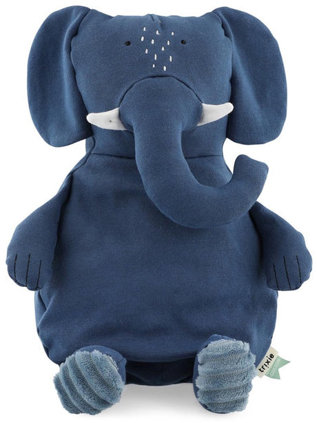 Trixie knuffel - mrs. elephant - dieren pluche - olifant - eerste knuffel voor baby - 100% biologisch katoen - groot