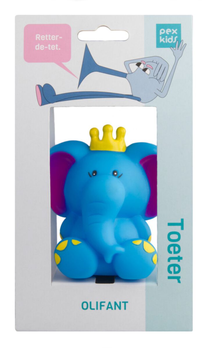 Fietshoorn pexkids olifant - blauw