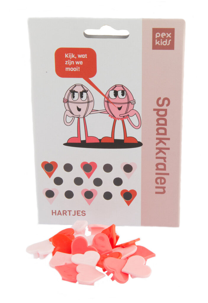 Bicycle sprak kralen Pexkid's Hearts 4-Colored (20 stuks op kaart)