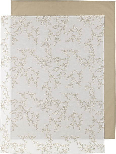 Meyco baby branches wieglaken - 2-pack - sand - 75x100cm - 0.3 tog