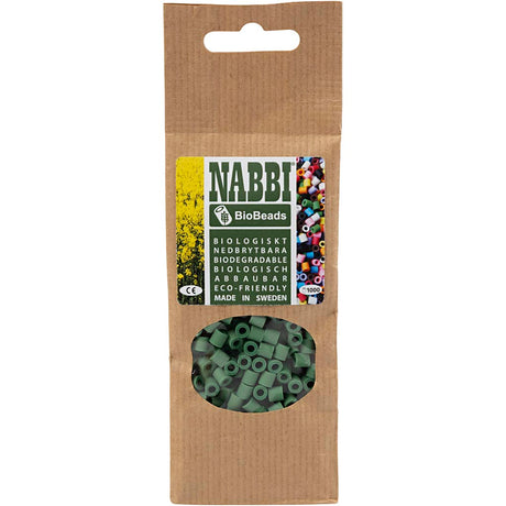 Creativ company http: www.cchobby.nl biobeads-van-nabbi-afm-5x5-mm-gatgrootte-2-5-mm-medium-donkergroen-1000-stuk-1-doos