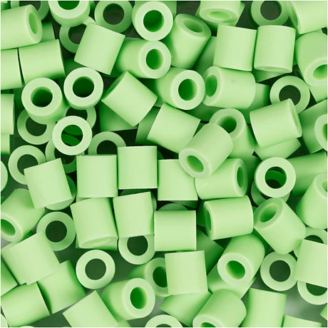 Creativ company http: www.cchobby.nl biobeads-van-nabbi-afm-5x5-mm-gatgrootte-2-5-mm-medium-pastel-groen-1000-stuk-1-doos