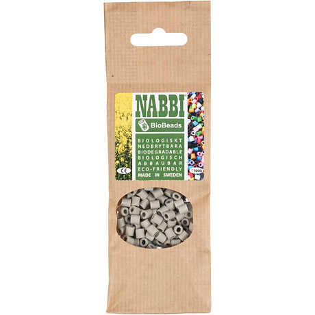Creativ company http: www.cchobby.nl biobeads-van-nabbi-afm-5x5-mm-gatgrootte-2-5-mm-medium-grijs-1000-stuk-1-doos
