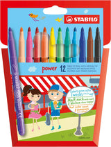 Stabilo power - viltstift - set met 12 stuks