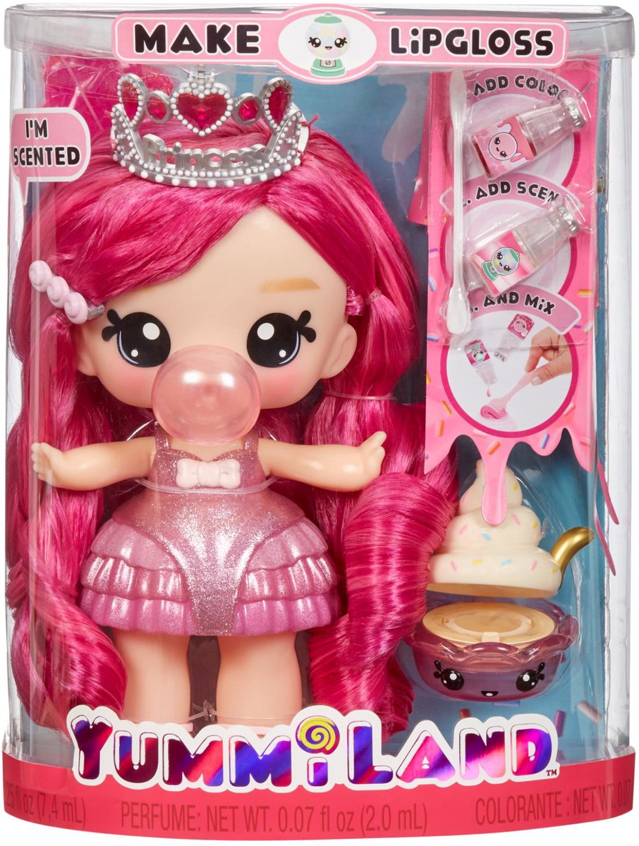 Yummiland pop met lipglossdiertje - bianca bubblegum