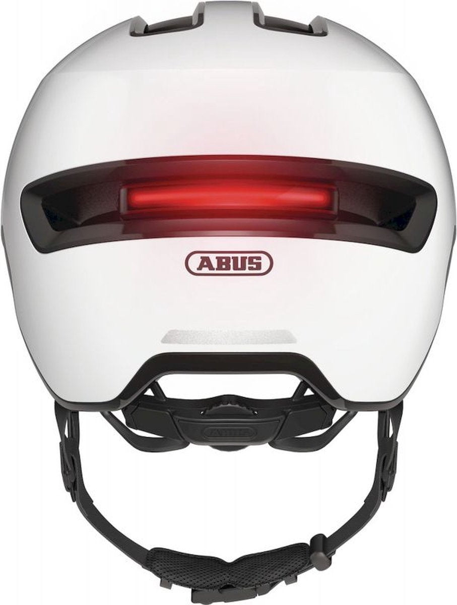 Abus hud-y ace - fietshelm shiny white l (57 - 61 cm)