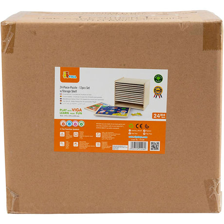 Https: www.cchobby.nl viga-puzzelrek-met-12-puzzels-h-275-l-315-mm-b-235-mm-afm-31x27x23-cm-12x24-delen-12-onderdelen-1-set