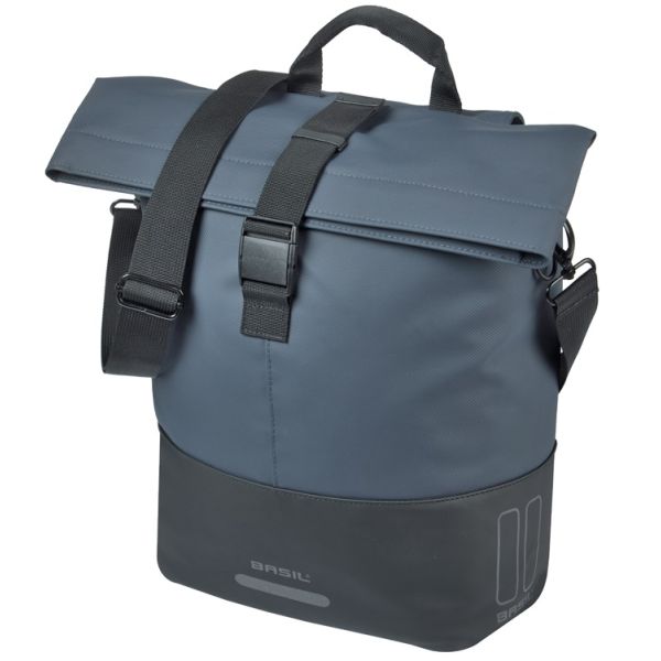 Basil b.v. tas basil cove shopper blauw zwart | mik hooks | 16l