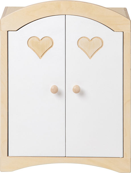 Van dijk toys houten poppenkledingkast - wit