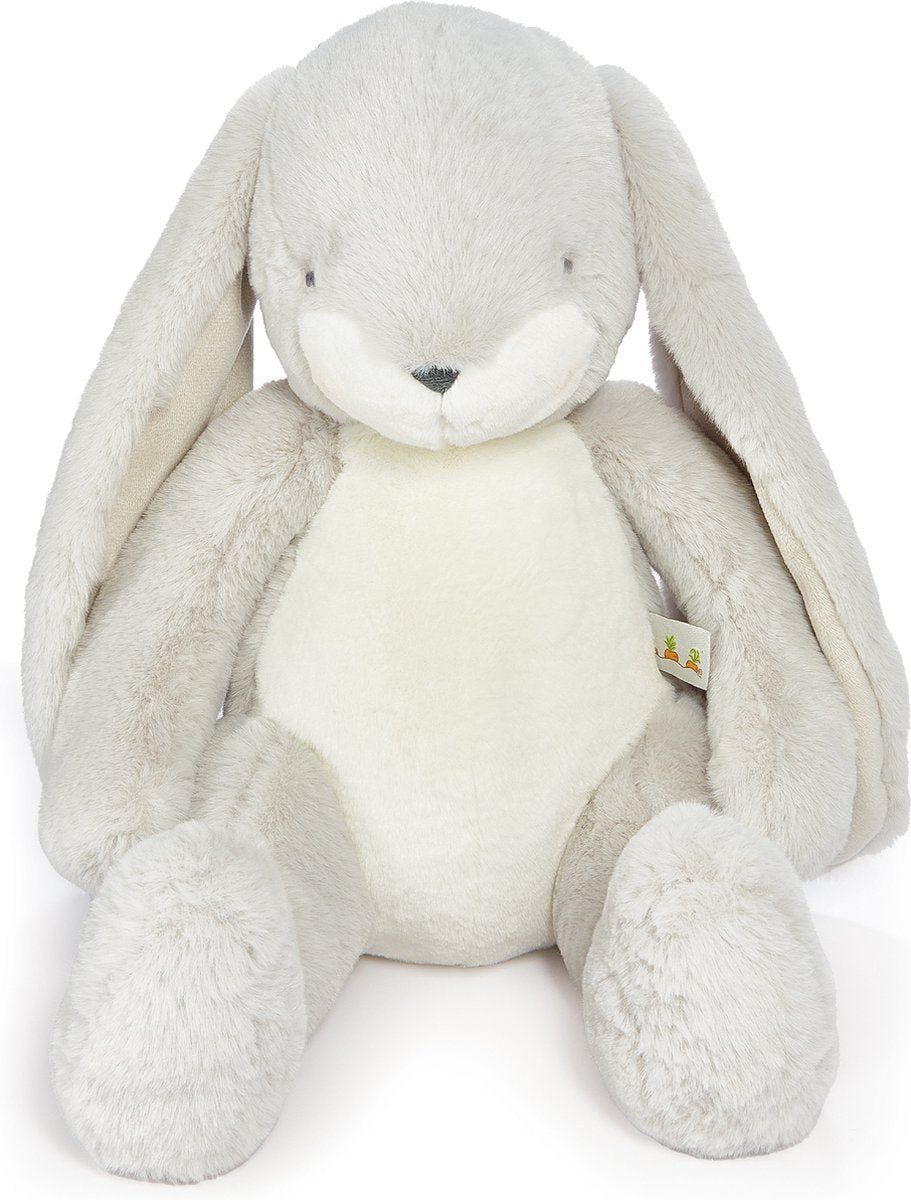Bunnies by the bay nibble konijn - knuffeldier - geborduurde details - 46 cm - grijs