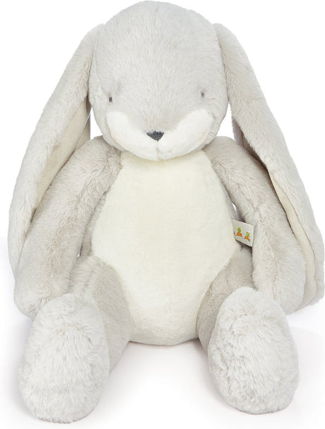 Bunnies by the bay nibble konijn - knuffeldier - geborduurde details - 46 cm - grijs