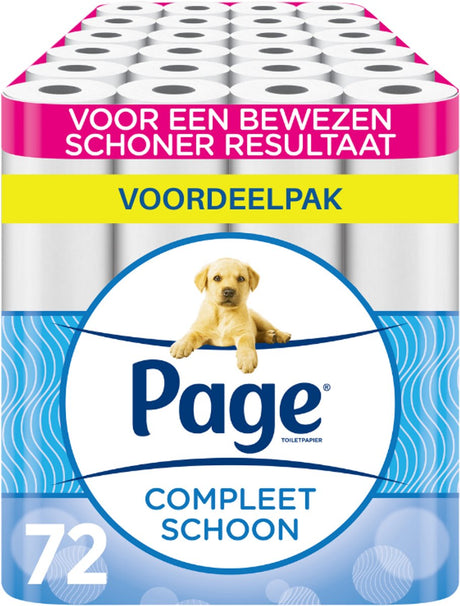 Page ® scottex® toiletpapier - compleet schoon wc papier - 72 rollen - voordeelverpakking