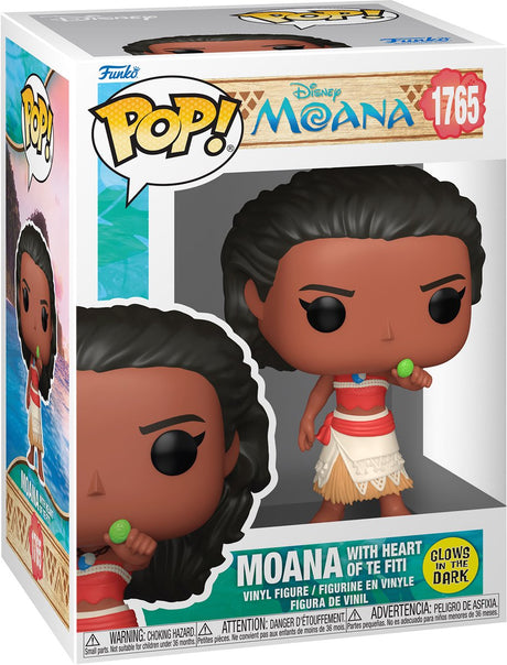 Funko pop! disney: moana - moana with heart of tefiti (glow in the dark) #1765
