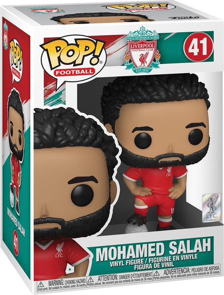 Funko pop football: liverpool - mohamed salah pop #41