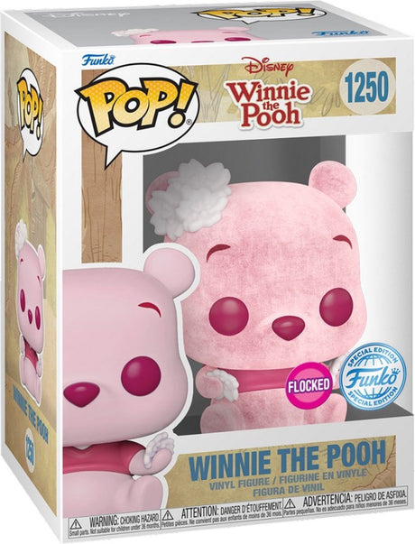 Funko winnie the pooh winnie the pooh (flocked) vinyl figuur nr. 1250 pop! meerkleurig