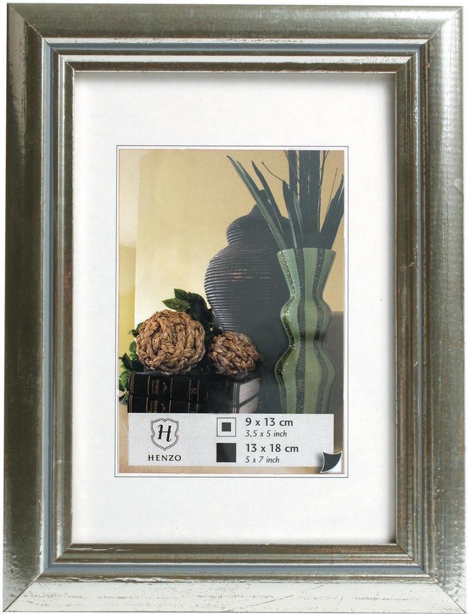 Henzo fotolijst - - artos - fotomaat 15x20 cm - grijs