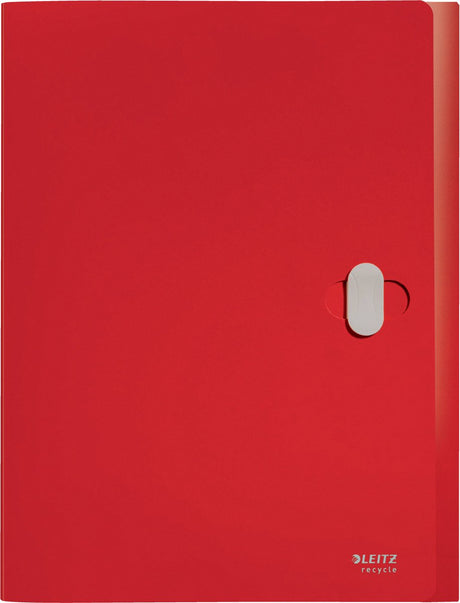 Leitz recycle documentenbox a4 - 80% gerecycled post-consumer plastic - rood