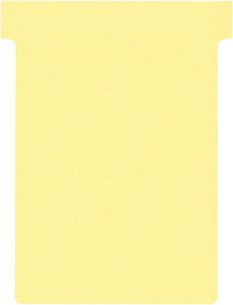 Nobo t-planbordkaarten index 3, ft 120 x 92 mm, geel