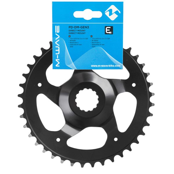 Messingschlager samox e-bike kettingblad bosch gen3 42t 47 mm. staal zwart