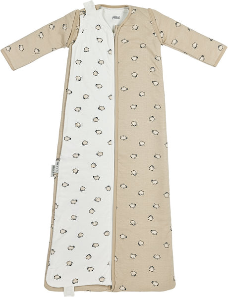 Meyco baby penguin baby slaapzak 4 seizoenen - soft sand - 3.0 tog