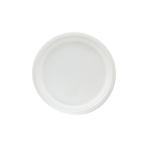 Bord rond suikerriet 26cm (500 stuks)