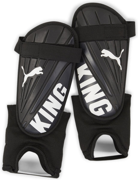 Puma king is ankle unisex scheenbeschermer - black- white