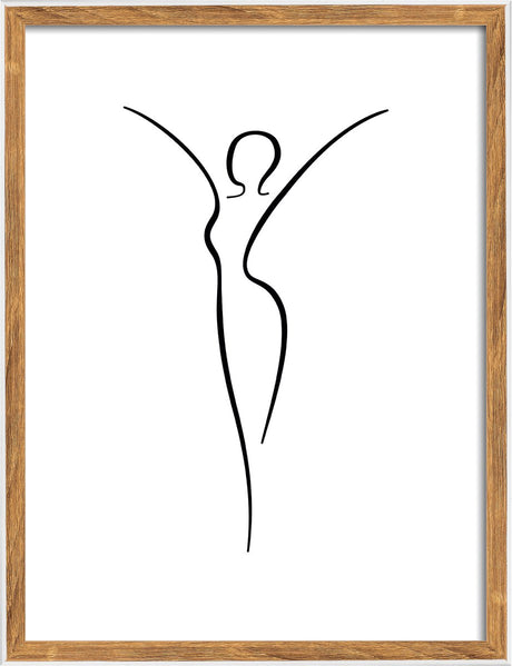 Walther silhouette - houten lijst - fotoformaat 30x40 cm - natuur