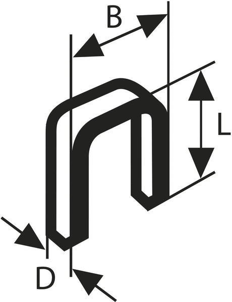 Bosch - niet met smalle rug type 55 geharst 6 x 1,08 x 23 mm