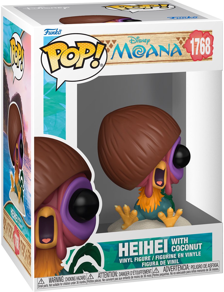 Funko pop! disney: moana - hei hei with coconut #1768
