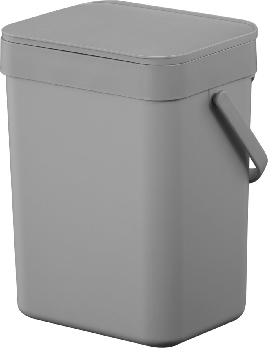 Eko - puro ii food waste caddy 5 liter - polypropyleen - grijs - prullenbak