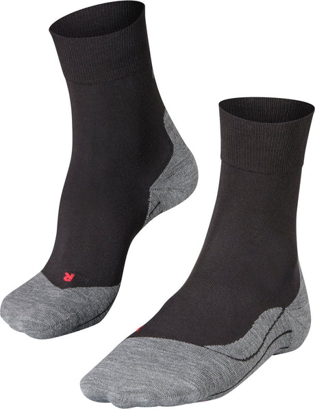 Falke ru4 anti-blaar katoen functioneel materiaal hardloopsokken heren zwart - maat 39-41