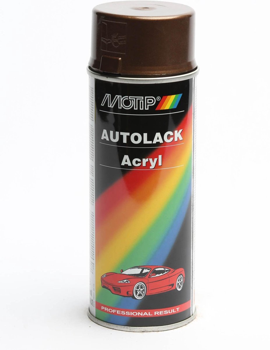 Motip 51200 - autolak spuitbus - bruin - 400ml