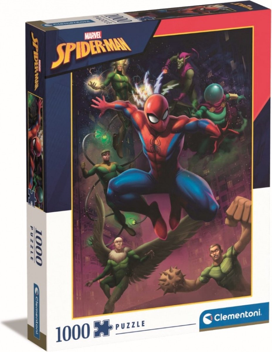 Clementoni - puzzel - 1000 stukjes - spider-man - vanaf 12 jaar